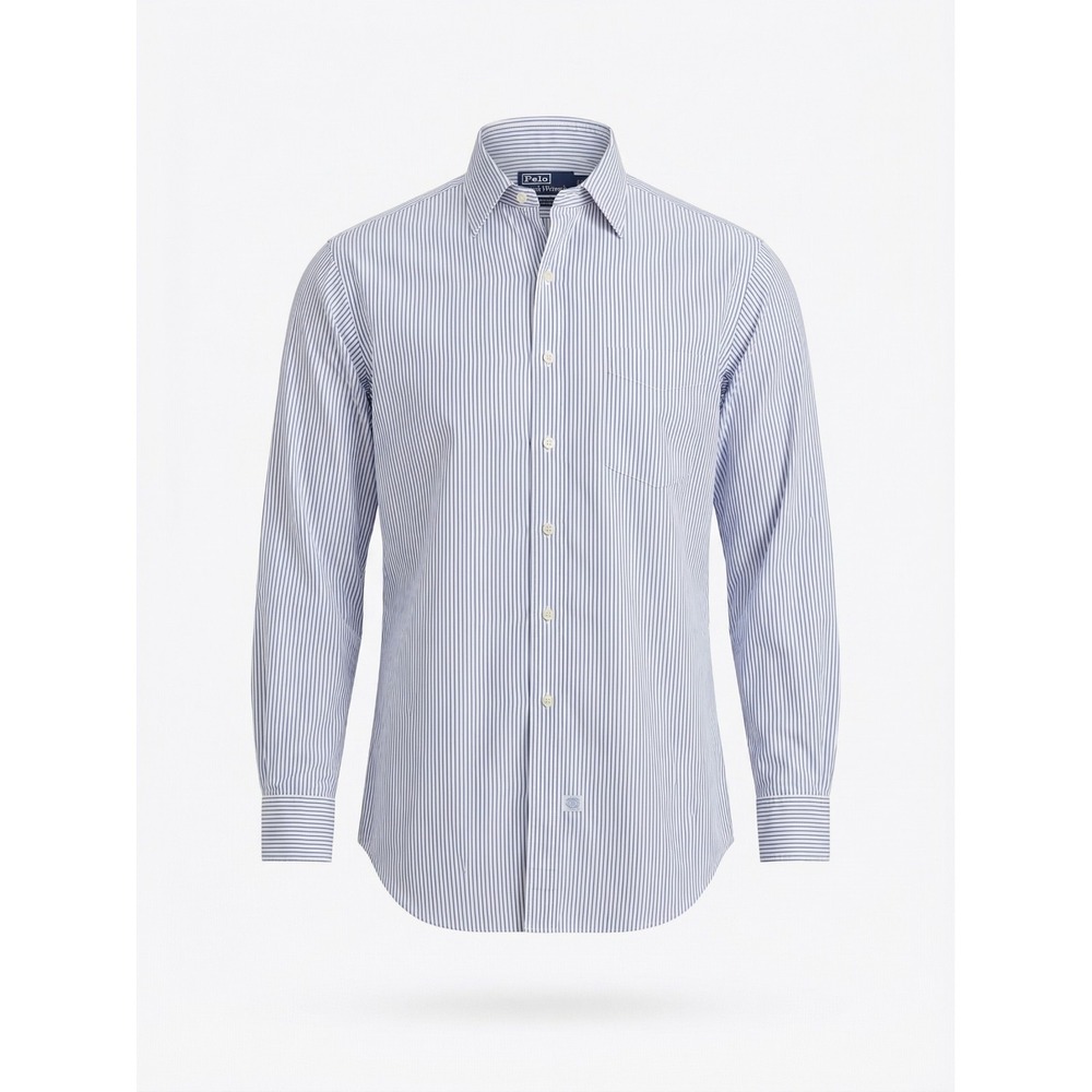 Polo Ralph Lauren Men's 100% Cotton Button-down Shirt with Front Pocket 16.5-34